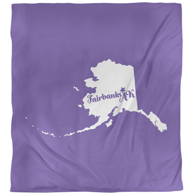 Housse de couette alaska Fairbanks, Housse de couette pour très grand lit, Mauve
