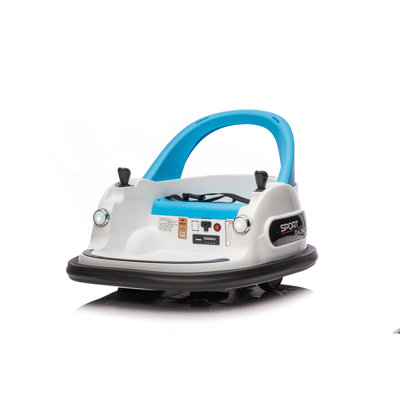 12V Ride On Bumper Car For Kids,Electric Car For Kids,1.5-5 Years Old,W/Remote Control, LED Lights, Bluetooth & 360 Degree Spin, Vehicle Body With Anti-Collision Padding Five-Point Safety Belt,2Wd