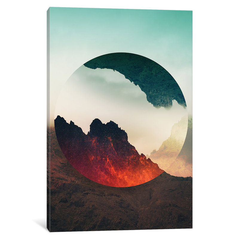 « second sphere », reproduction d’impression sur toile tendue, H 40 po x l 26 po x P 1,5 po