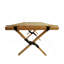 Table de salle à manger portative pliable en bois multifonctionnelle, naturelle intérieure et extérieure universelle, naturel