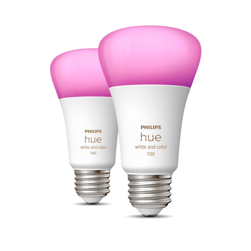 Philips Hue White Color Ambiance A19 75w 2 Pack