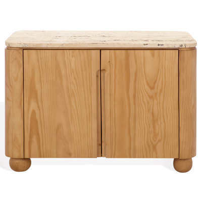 Stone Accent Cabinet
