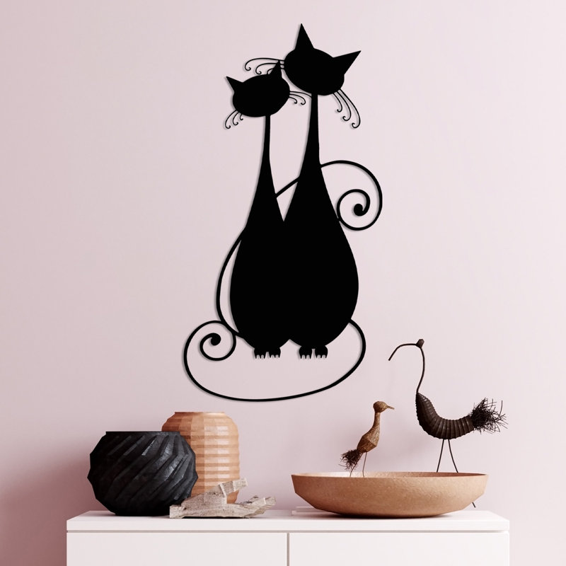 Élégant accessoire mural en métal noir, 11,8 po x 23,6 po | Fabrication 100% métal, épaisseur: 0,06 po | Parfait pour la décoration intérieure, l'esthétique moderne, le design durable et élégant