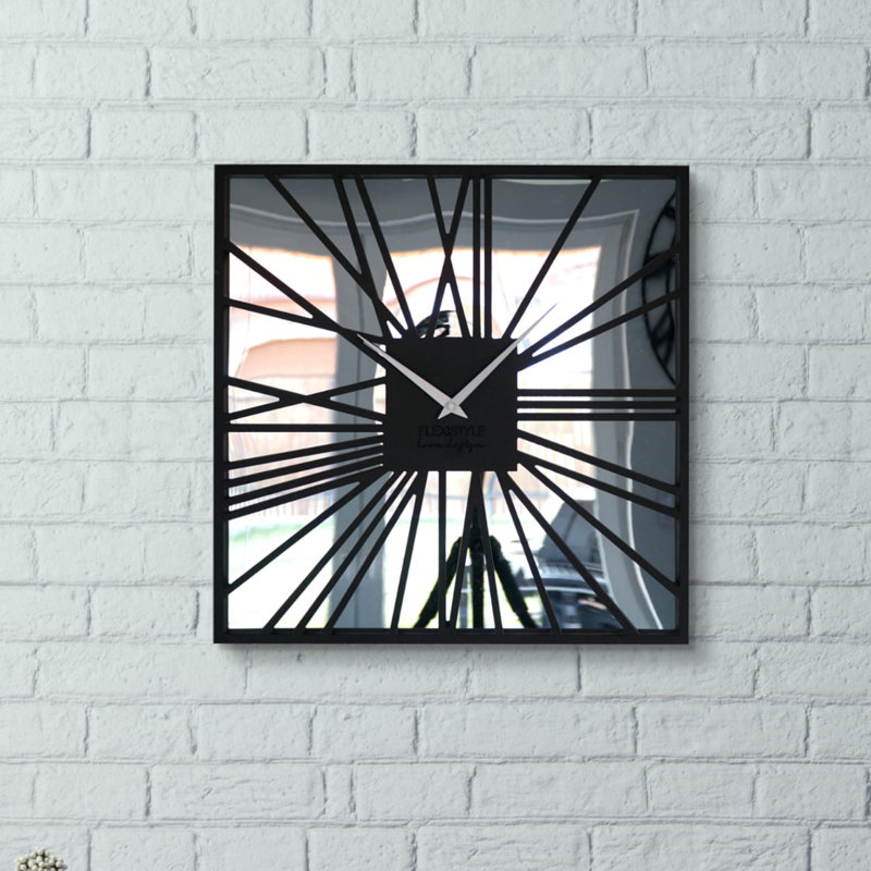 Solid Wood Wall Clock, 80cm H x 80cm W x 2cm D