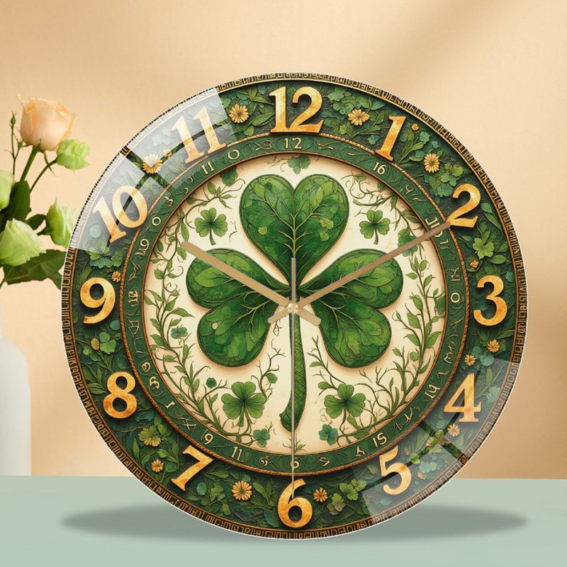 Horloge murale Shamrock