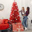 Arbre de Noël 6 pi avec branches articulées et support en métal