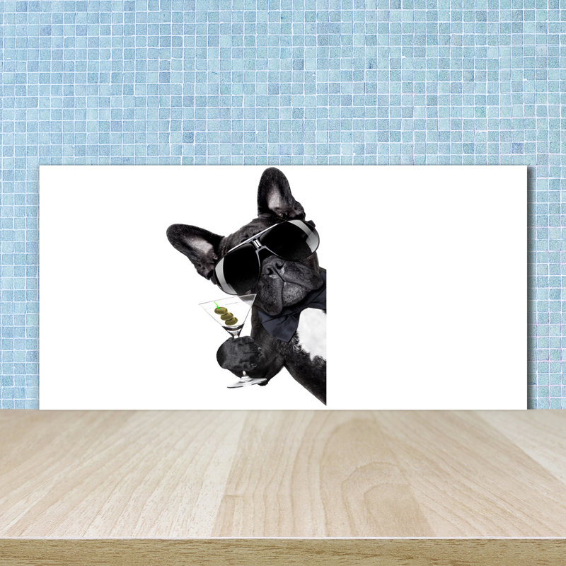 Hadriana 50cm W x 100cm L Glass Peel and Stick Panel