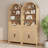 Aterlia 78.7" Arched Storage Bookcase-101404694
