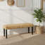 Siège en bois d'acacia naturel Amhold-15773475-57057449