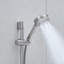 Système de douche de 10 pouces, ensembles de robinets de douche à barre coulissante, pommes de douche rondes complètes et combiné de douche à main 5 jets, robinet mural noir mat