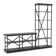 Athon Metal 2-Piece Console Table and Bookcase Set