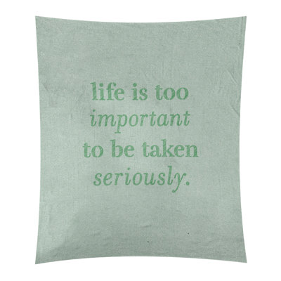 Tapisserie de levity et citation en polyester