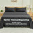 4 Piece Twin Size Sheet Set, 100% Rayon Derived from Bamboo Sheet Set, Cooling & Breathable, Luxury Silky Soft, Deep Pocket up to 16", Dark Gray-122872001-122871996