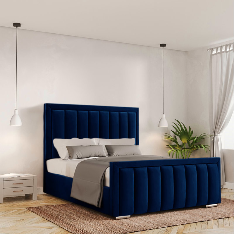 Bhopal Upholstered Ottoman Storage Bed, Parliament, Double (4'6)