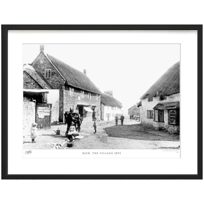 Beer, The Village 1892 - Single Picture Frame Print, 28cm H x 36cm W x 2.3cm D