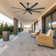 Ikera 72'' Large Windmill Ceiling Fans with Lights and Remote, Quiet Reversible DC Motor, 8 Aluminum Blades, Timer, 6''/12'' Downrods, for Indoor/Covered Outdoor Use