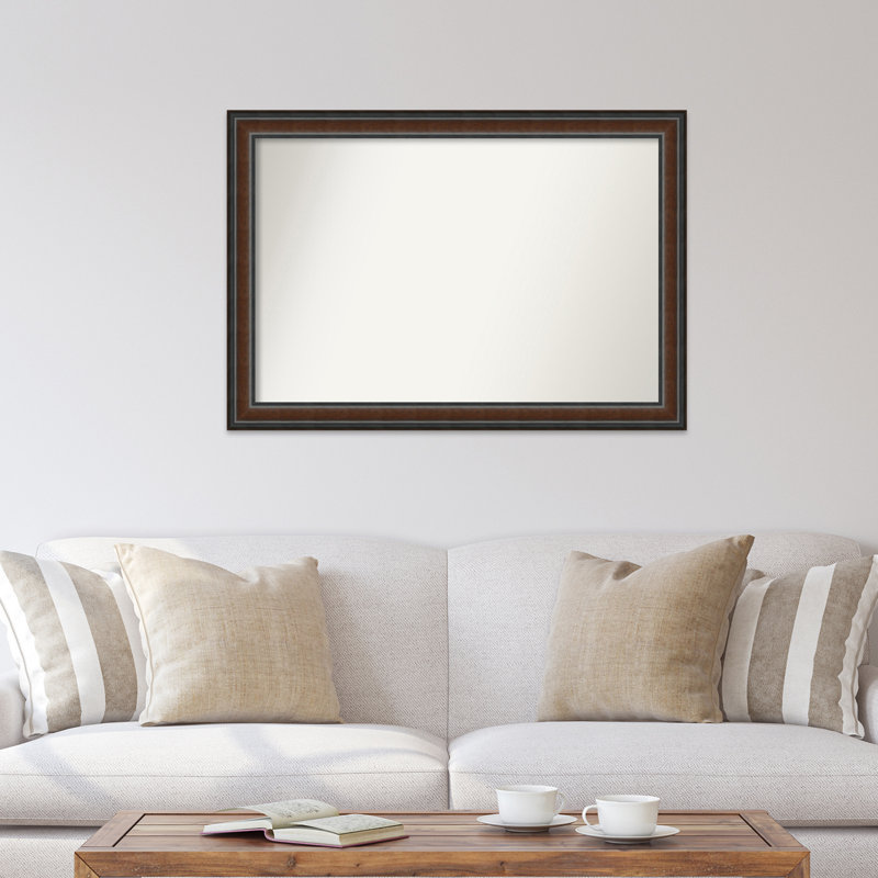 Halcott Solid Wood Rectangle Wall Mirror, 43" H x 30" W