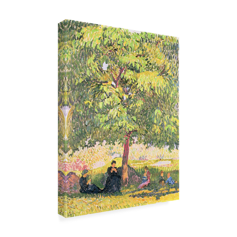 «Under the noyer» sur toile par Giovanni Giacometti, H 19 po x l 14 po x P 2 po