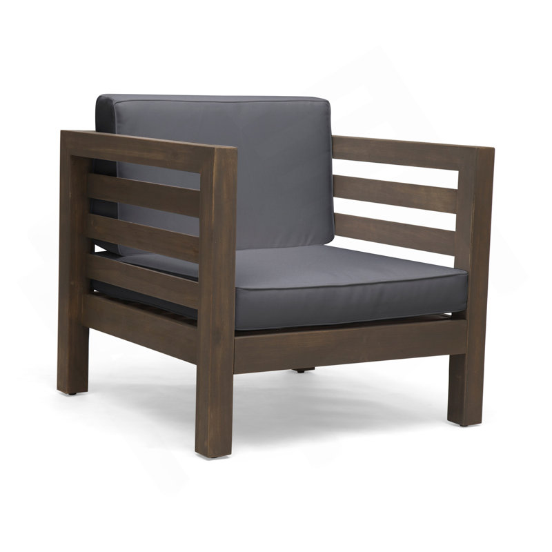 Fauteuil club Oana, Gris, Gris foncé
