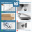 Meuble-lavabo double 71,12 po avec plateau en résine Jazleen-350264846