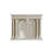59.06"White Solid Wood Decorative Cabinet Fireplace Mantel-1664443719