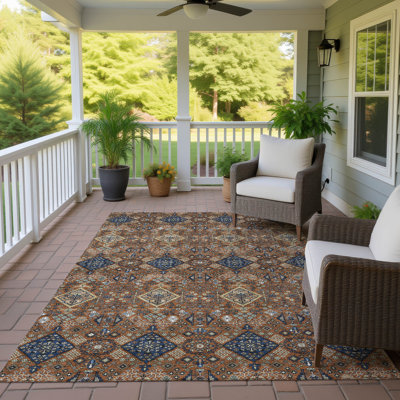 Machine Washable Indoor/Outdoor Chantille ACN2478 Global Rug
