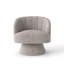 Fauteuil demi-tonneau pivotant en velours Murrow-1657574655