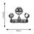Debarghya Dolly Disco Ball Rotating RGB Spotlight Desk Table Lamp 23.5cm Figurine Novelty Light