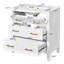 Ensemble de meuble-lavabo simple 30 po avec 3 tiroirs, meuble-lavabo autoportant avec cadre en bois massif 30 po, blanc-189026330