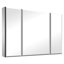 Armoire à pharmacie de 36 po x 26 po en aluminium avec tablettes réglables en verre imperméables et résistantes à la rouille