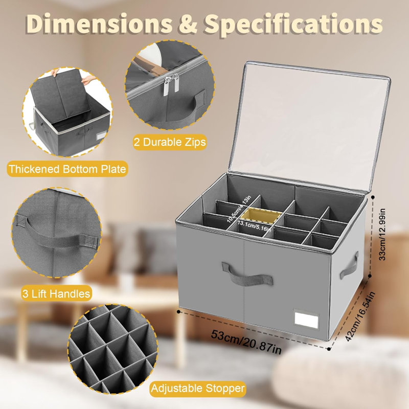 Shoe Storage Box With Clear Lid, Sortable Marked Zone, Holds 16 Pairs, Adjustable Divider, Space Saving, Reinforced Handles, 33 Cm X 42 Cm X 53 Cm