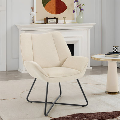 Upholstered Linen Armchair