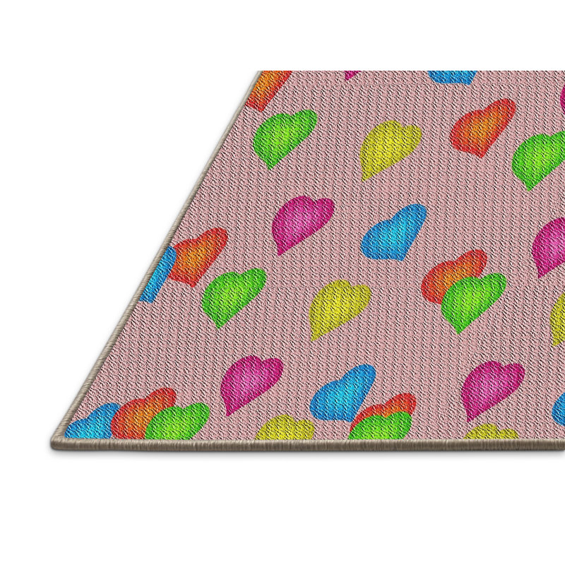 Tapis jaune / orange / rouge Lockhart, Rectangle 2 pi x 4 pi