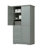 Bathroom/office Grey Storage Cabinet, 3 Drawers & Doors. Construction, Water-, Adjustable Shelving, , Simple Installation Undoubtedly Cabinet With Doors And For Bathroom/office. Board, Shelf, Easy