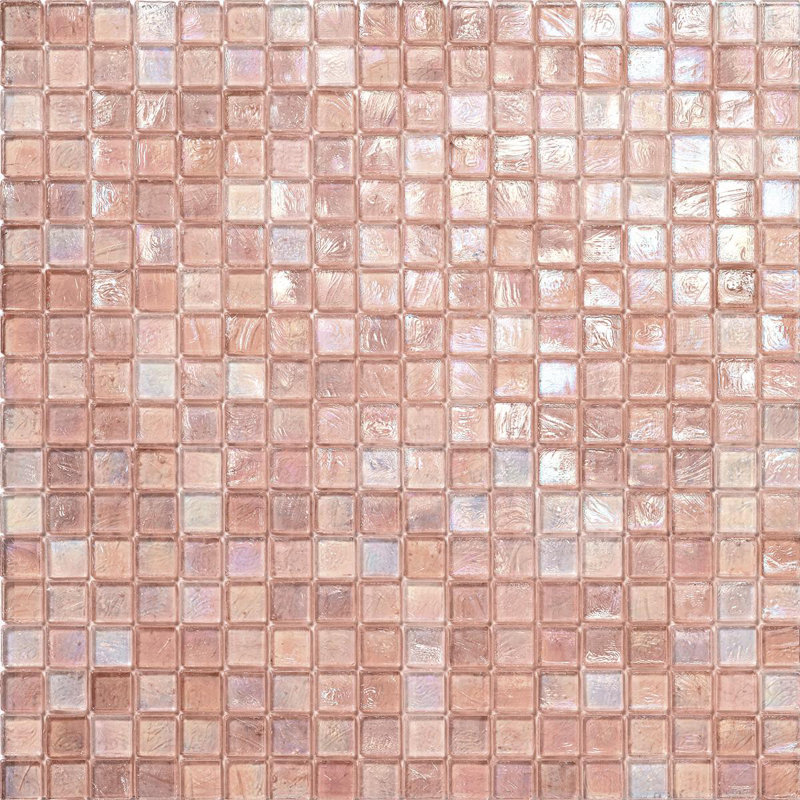 5/8" x 5/8" Glimmer Glass Mosaic, Blush