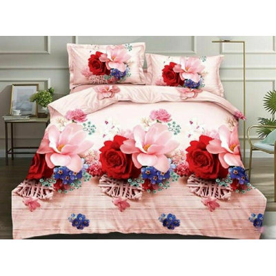 Chitwood Microfiber Floral Duvet Cover Set with Pillowcases