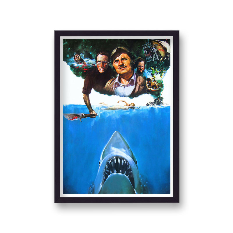 Jaws V8 Reimagined Movie - Single Picture Frame Print
