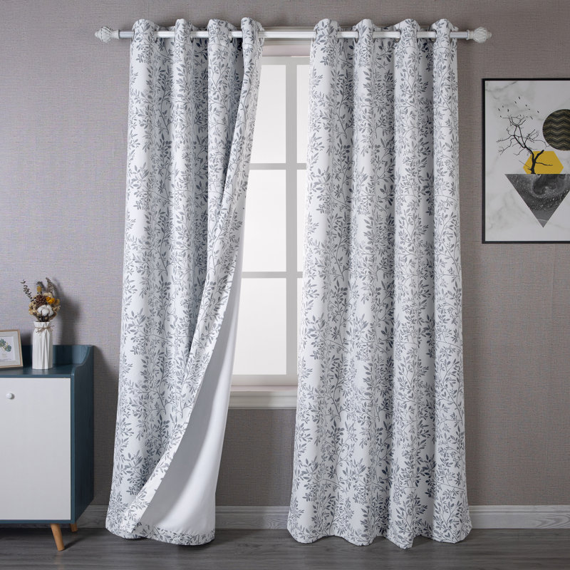 Rideaux à motif floral Bansri