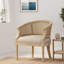 Chaise d'appoint en bois d'hévéa beige naturel-87105006