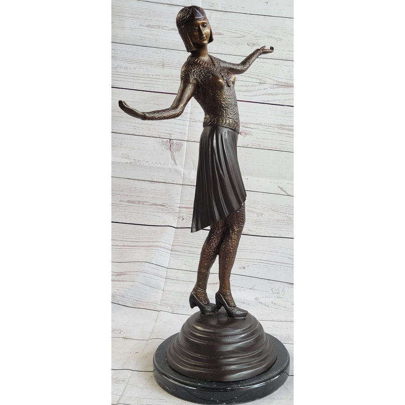Art déco, Chipare, danseuse russe, figurine, statue, sculpture, décor