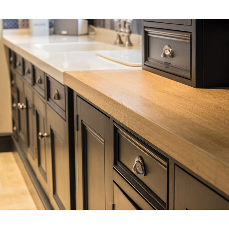 Plain 8.4 cm centre Bin Handle, Natural Smooth