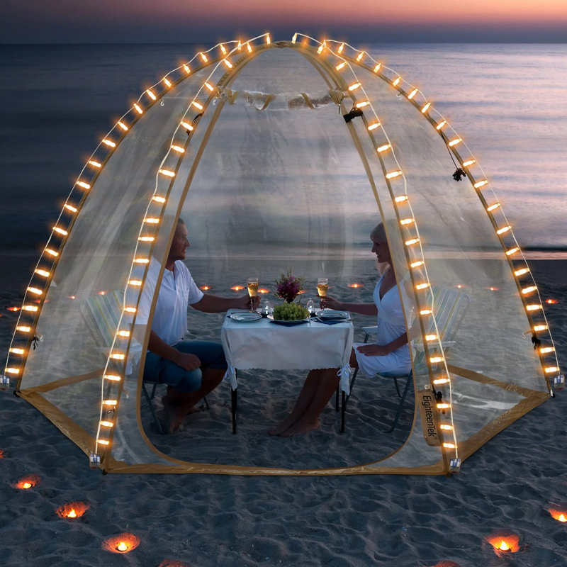 EighteenTek Transparent Pop-Up Bubble Tent Canopy Gazebo