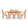 Sarah 4 - Person Solid Wood Top Four Leg Dining Set