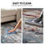 Tapis gris / bleu / jaune à motif abstrait Willington-1463240501
