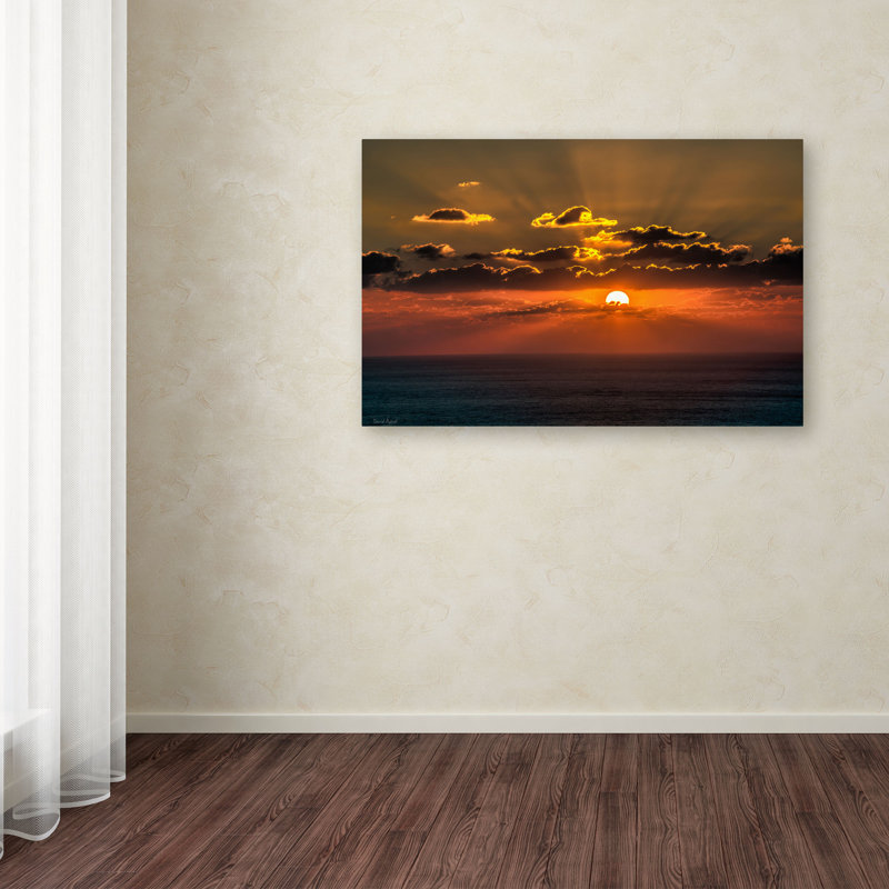 « méditerranéennes coucher de soleil » par david ayash,, reproduction de photo sur toile tendue, H 12 po x l 19 po x P 2 po