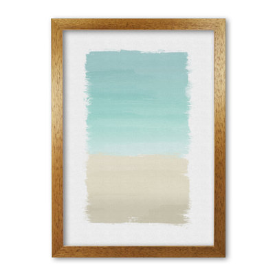 Turquoise Abstract 1 Piece Wall Art