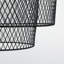 Sigmund 30cm H Metal Novelty Pendant Shade in Black-26661261