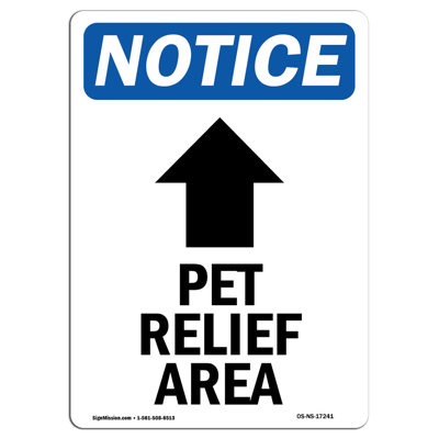 Pet Relief Area Sign