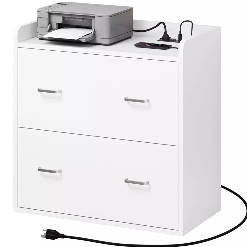 Chilhowie 31.5'' Wide 2 -Drawer File Cabinet, Black