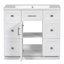Armoire de meuble-lavabo sur pied 36 po avec lavabo intégré en résine Sieto
